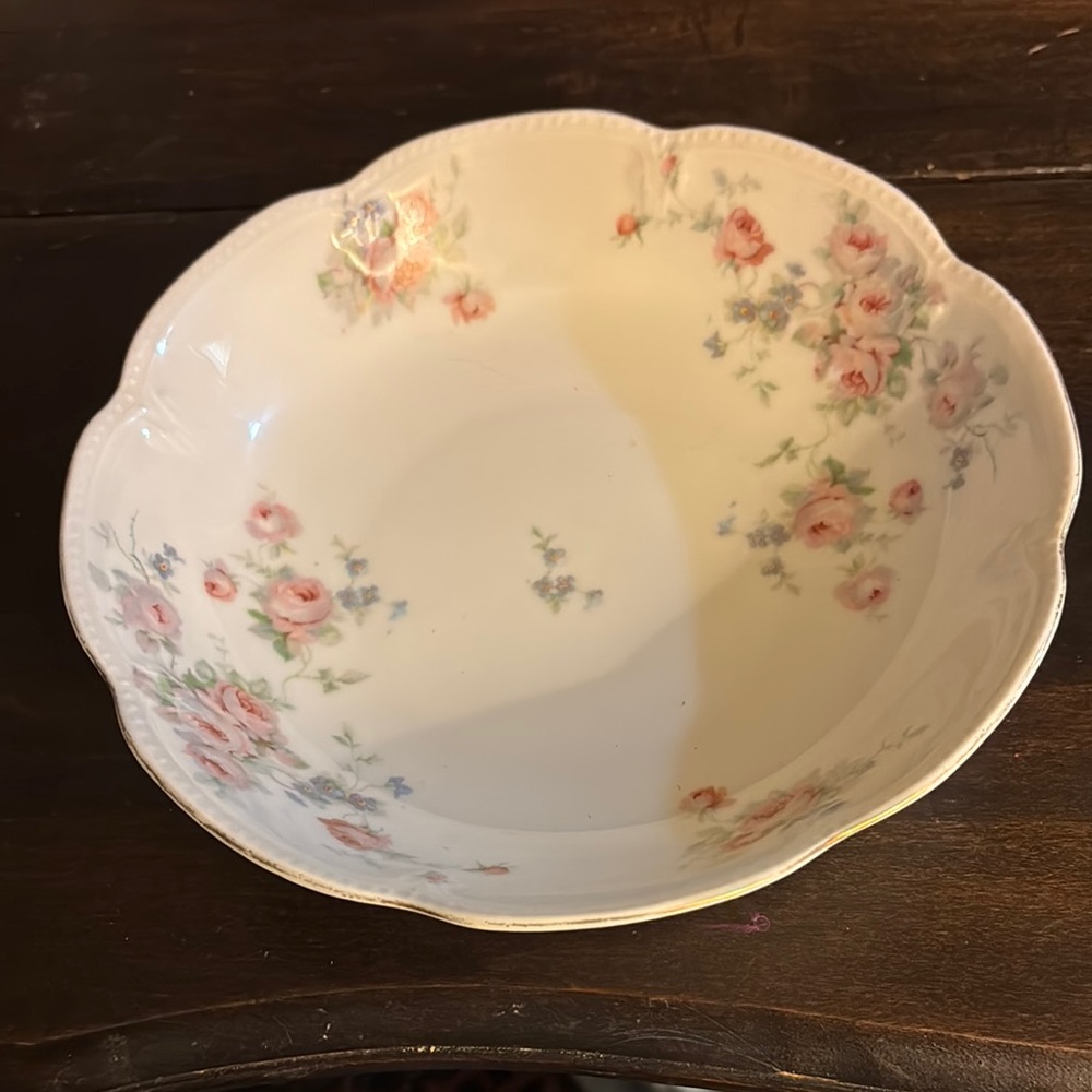 Floral Porcelain Bowl Vintage